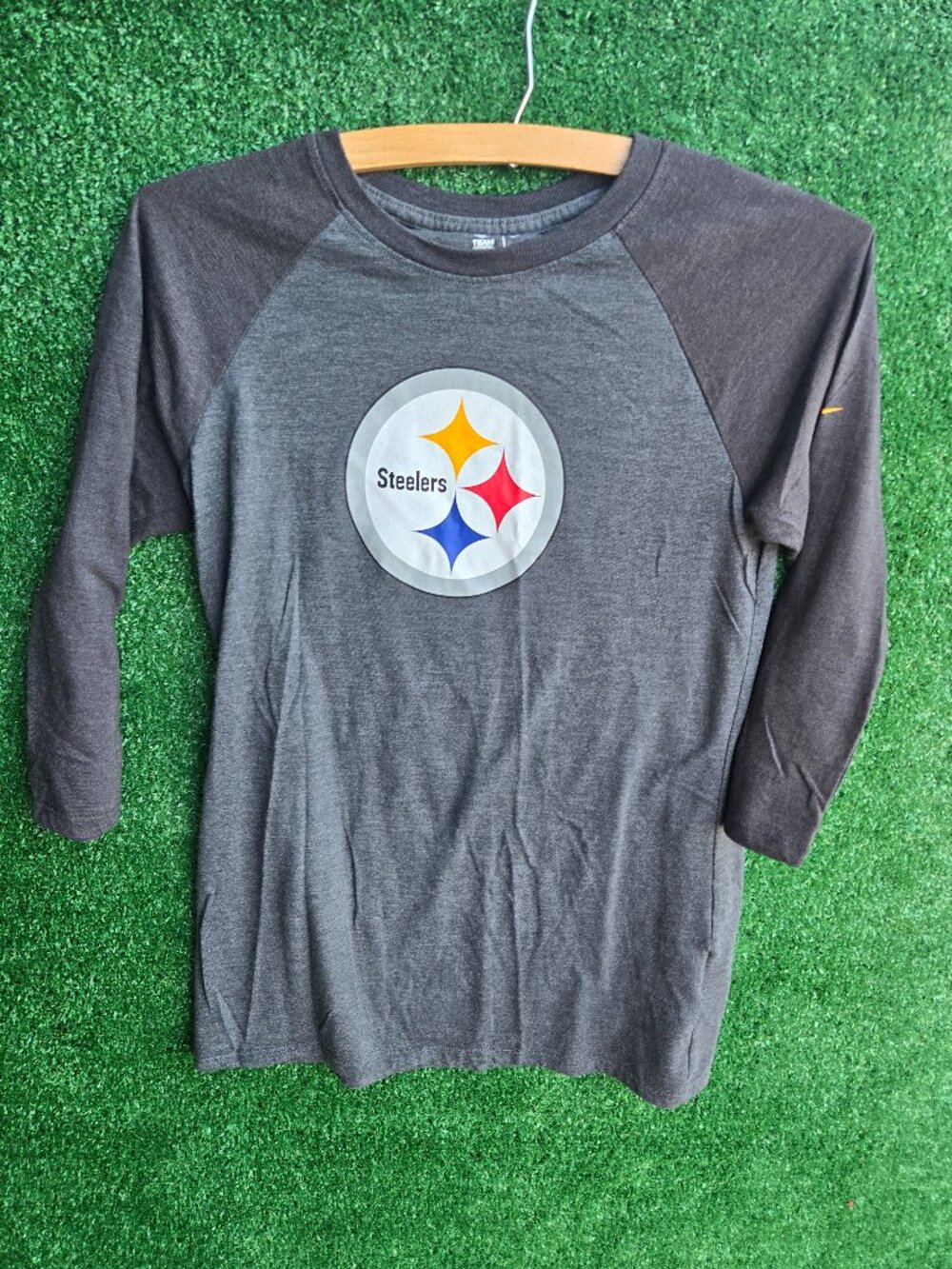 NFL Pittsburgh Steelers Nike 3/4 Sleeve Raglan T-Shirt